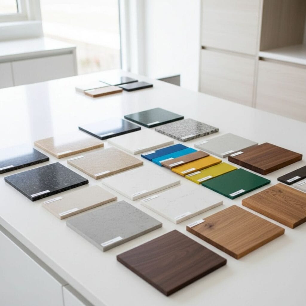 a selection of kitchen remodel samples